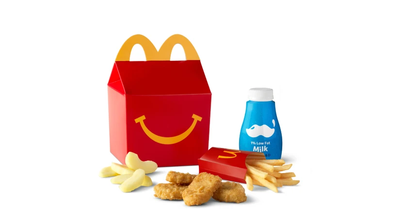 McDonald's 4 Piece Chicken McNuggets Happy Meal