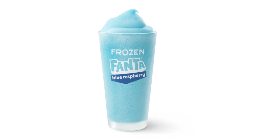 McDonald's Frozen Fanta Blue Raspberry