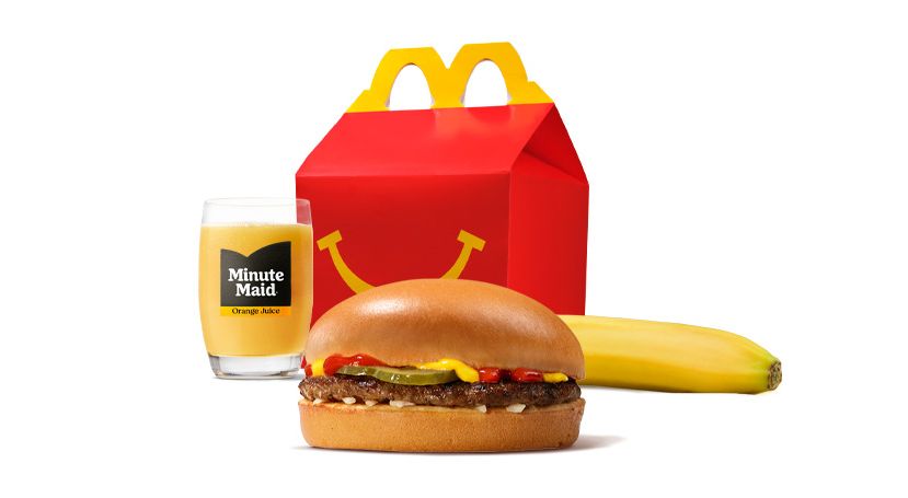 Happy Meal Beefburger with Banana