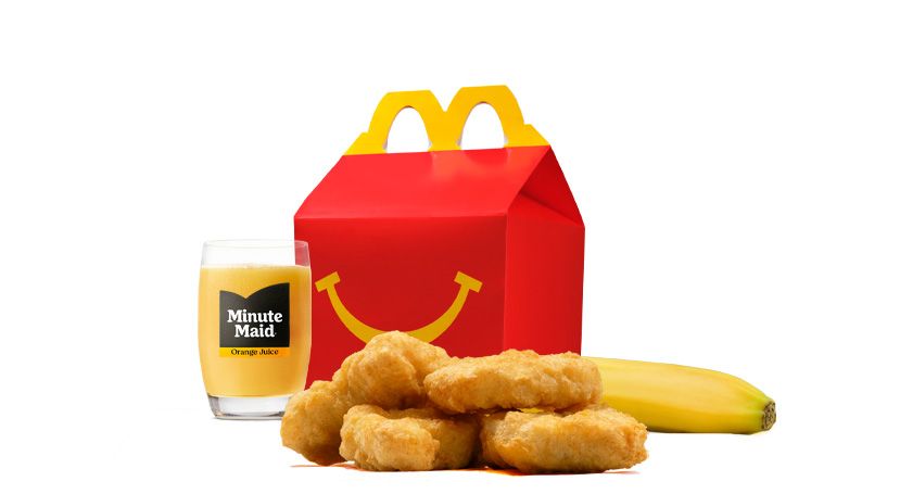 McDonald’s Happy Meal Chicken McNuggets with Banana