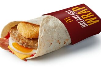 McDonald’s Breakfast Wrap with Ketchup