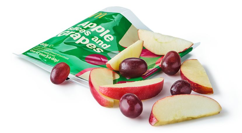 McDonald's Apple Slices & Grapes