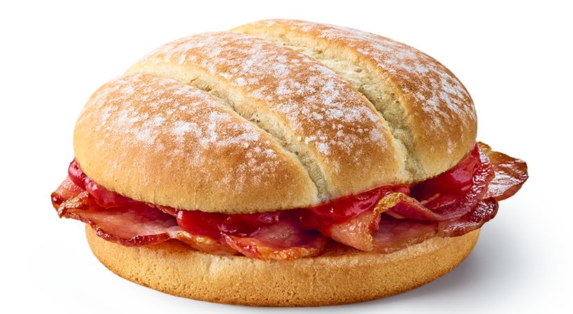 McDonald’s Bacon Roll with Tomato Ketchup