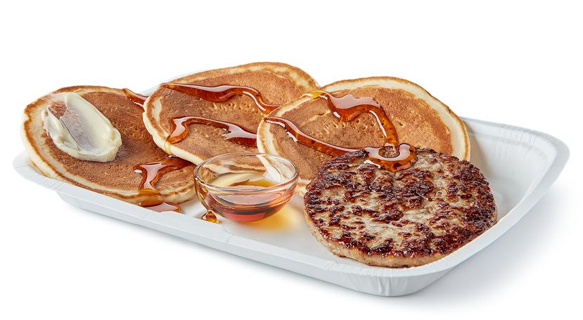 McDonald’s Pancakes & Sausage with Syrup